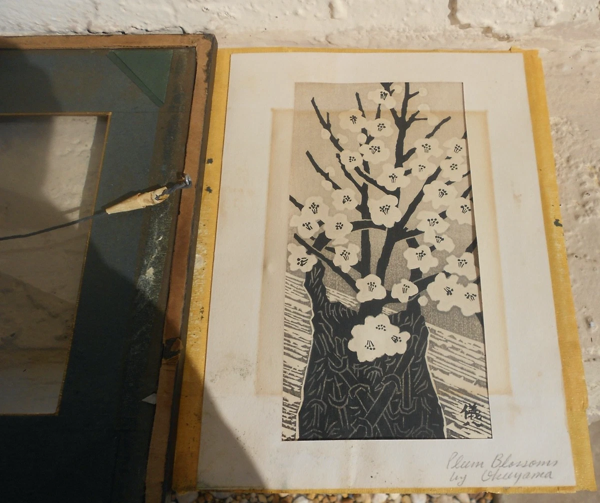 老式木刻版画古董日本版画| eBay