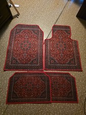 4pcs Oriental Persian Carpet Car Floor Mats Set Universal Non-slip Auto Rugs