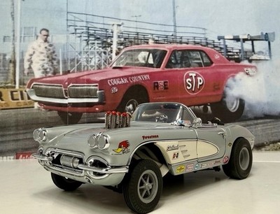 Danbury Mint 1961 Corvette Gasser 1:24 Silver Box* Paper