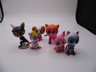 Just play Disney Junior Superkitties action figures lot of 6, Cat Burglar, Ginny