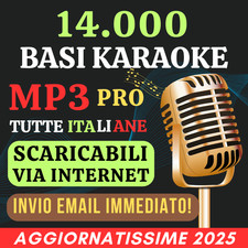 ALL ITALIAN KARAOKE MP3 BASES WITH UPDATED TEXT 2025 IMMEDIATE SHIPPING