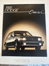 1985 Dodge Omni Brochure 11 Pages 12"×8" Excellent Condition