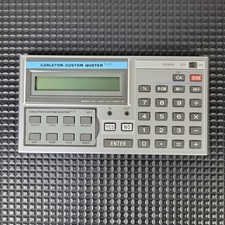 Sharp Pocket Computer Carleton Custom Quoter Plus With RAM card Untested