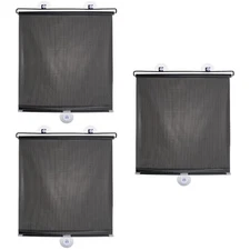 3 Sets Kitchen Privacy Curtain Light Blocking Sunshade Suction Cup Shades