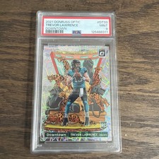 2021 Donruss Optic Downtown  Trevor Lawrence Rookie Graded PSA 9 Mint Jaguars 