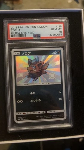 Pokemon Japanese Zorua 185/150 Shiny Ultra Shiny GX PSA 10