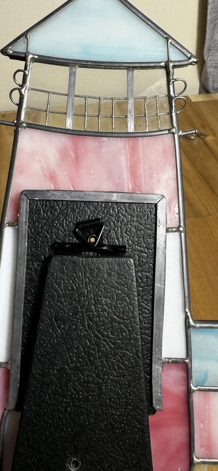 Lighthouse Stained Glass Picture Frame, Beach, Summer, Cottage Decor 9.5" Tall - Image 3 of 3