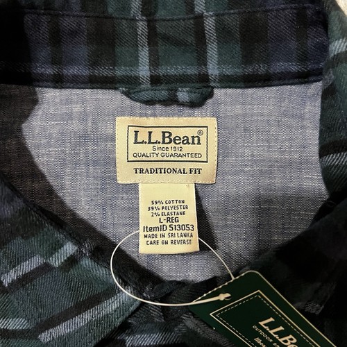 LL Bean Hemd Herren Large MacCallum BeanFlex All Season Flanell Blackwatch GORP - Bild 6 von 11