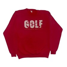 Vintage Golf Classic Sport Retro Spellout USA Made Pullover Crewneck Sweatshirt
