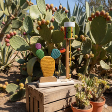 Lampada in legno e ceramica " MEDITERRANEO"