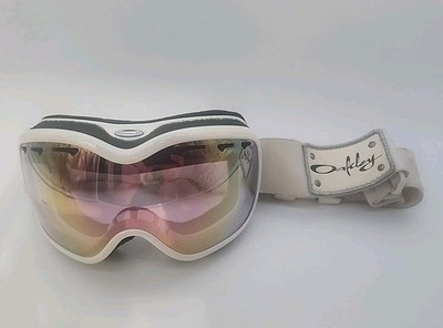 Oakley Stockholm Women's Snow Goggles White Silver Ski Snowboard