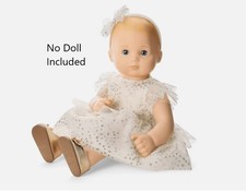 American Girl Doll Janie Jack Sparkly Cream Celebration Outfit NEW 