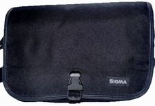 Sigma Mirrorless DSLR EX Padded Lens Case Black Nylon with Strap, 10”x5”x6”
