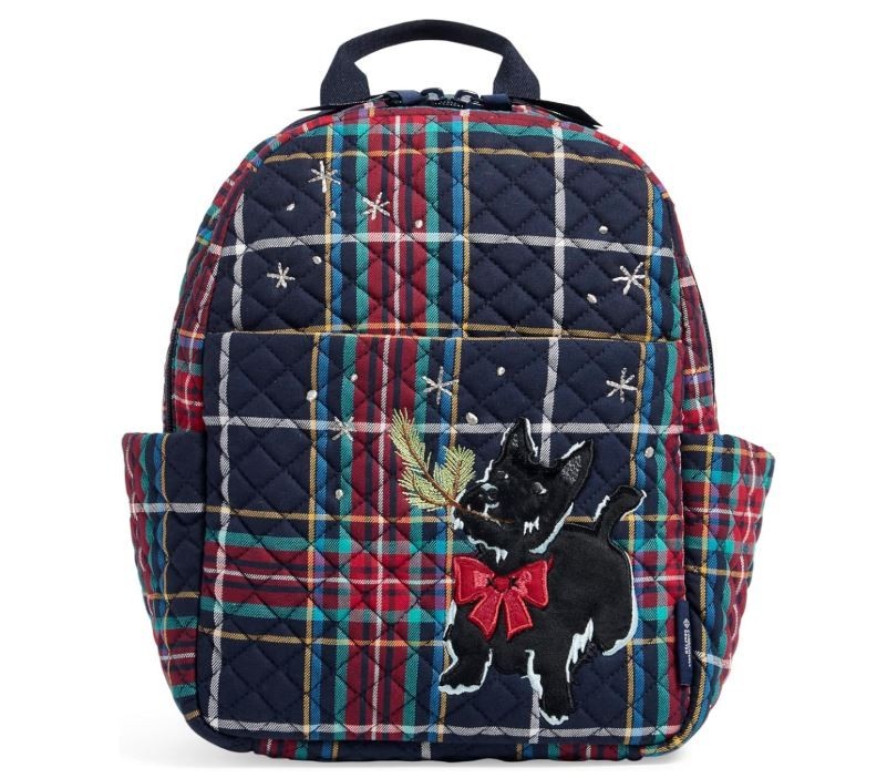 NWT Vera Bradley Scottie Dog Women's Cotton Mini Backpack in