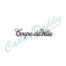 1972 -1973 1977 - 1984 Cadillac Coupe Deville Roof Script Used