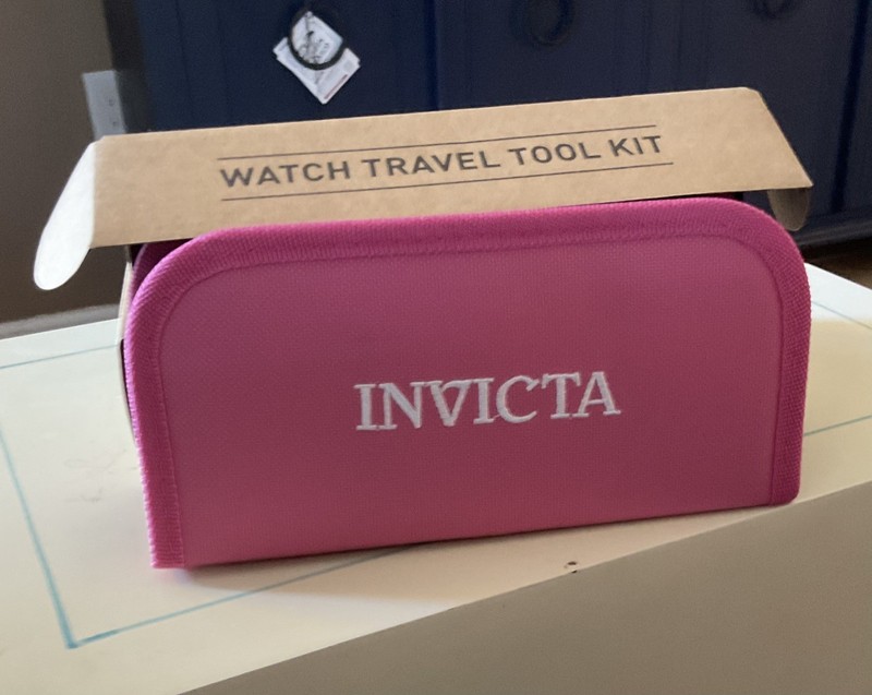 NEW In Box Invicta Travel Watch Repair Tool Kit Pink/White (ITK-008)#1036