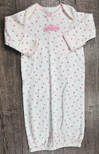 Baby Girl Clothes Vintage Carter's OS Sweet Heart Sleep Gown
