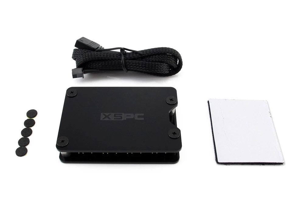XSPC 8-Way 5V 3-pin RGB Fan Splitter, Black - Image 2 of 4