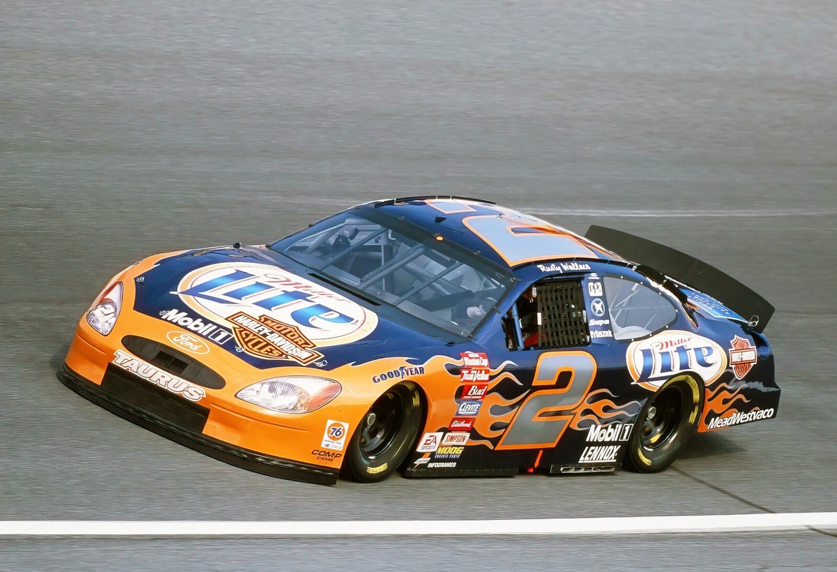 Rusty Wallace #2 Miller Lite Harley Davidson NASCAR 13x19 Poster