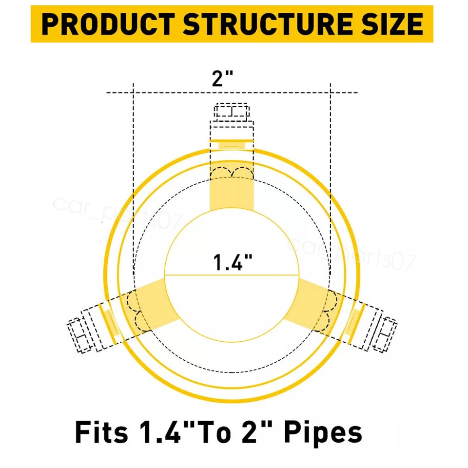 2PC For Toyota Celica GT Car Exhaust Pipe Tip Rear Tail Throat Muffler Blk - Image 2 of 4