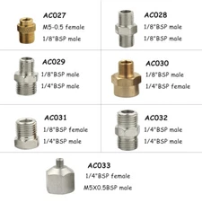 7x Male Femal Airbrush Air Hose Adaptor Set Air brush Airhose Connector