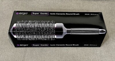 Ergo ERG65 Super Gentle Professional Ionic Ceramic Round Hair Brush - NEW!!