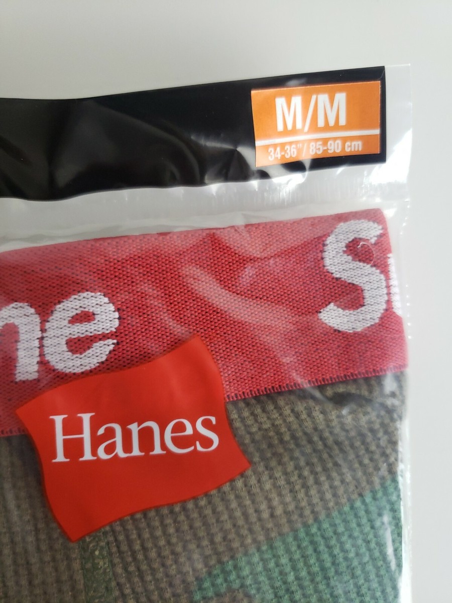 Supreme Hanes Bones Thermal Pant Camo Ｌ Supreme Hanes Bones Thermal Crew 1 Pack Woodland Camo Men's