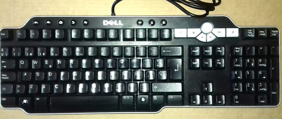 Teclado PC QWERTY Español USB DELL Multimedia SK-8135 0DJ395 0N6246