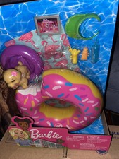 barbie donut floaty playset