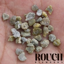 1.00 CT 2 PCS Natural Raw Yellow Diamond Loose Rough Uncut Diamond