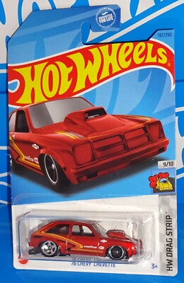 Hot Wheels 2023 HW Drag Strip Series #197 '76 Chevy Chevette Mtflk Red