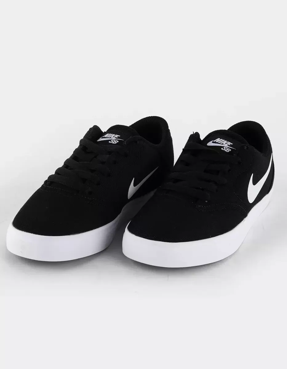 NWB NIKE Youth SB Check Canvas Kids Shoes 905373 003 Black White