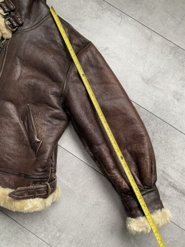 Vintage Type B-3 Flight Equipment New York U.S. Army Air Force Shearling Coat L - Picture 21 of 22