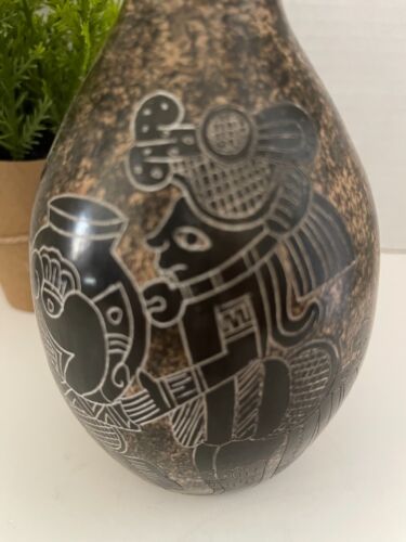 Signed Pottery Piece Candida Cano 6" Tall by 3.5" Wide - Picture 3 of 5