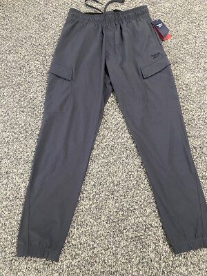 Reebok Mens Precision Knit Cargo Pant - Ebony - Small - Slim - Brand New w Tags