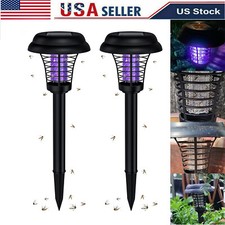 2PC Solar Powered Zapper Lamp Light Outdoor M...