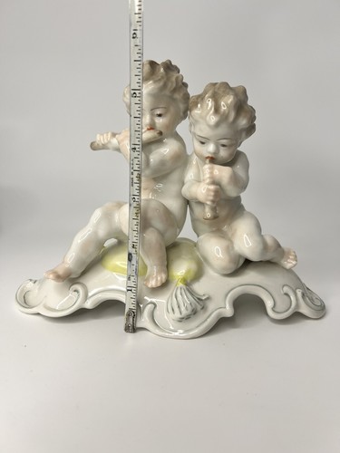 Statuetta in porcellana Hutschenreuther di Karl Tutter Putti musicisti. Ottimo cond. - Foto 9 di 10