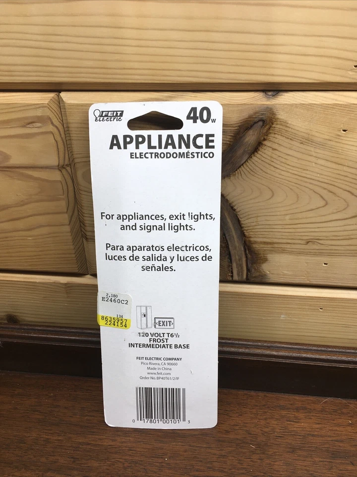 40w Tubular Bulb Lighting For Appliances Feit Electric - Image 2 of 2