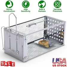 Live Humane Cage Trap for Squirrel Chipmunk Rat Mice Rodent Small Animal Cage