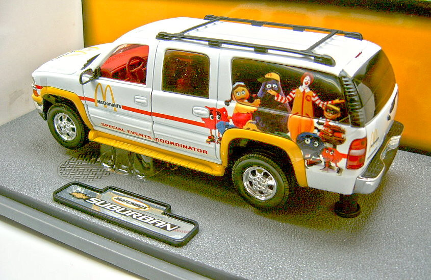 ミニカー CHEVY SUBURBAN/THE 2000 McDonald's Matchbox 2000 Chevrolet Suburban weiß 