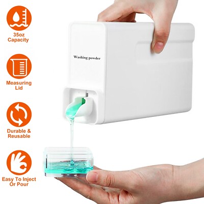 35oz Laundry Detergent Dispenser Container Empty Bottle Storage Box Dispenser