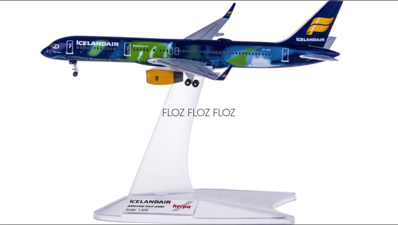 for Herpa for Icelandair for Boeing 757-200 TF-FIU 1:400