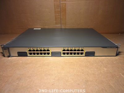 Cisco WS-C3750G-24T-S V10 Catalyst 3750 24x 10/100/1000 Ports Gigabit Switch
