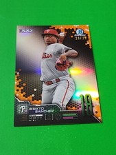 Sixto Sanchez 2019 Bowman Chrome Scouts Top 100 Orange Refractor 20/25 Phillies