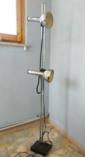 Lampada da terra space age anni 70 faretti design cromata Vintage 