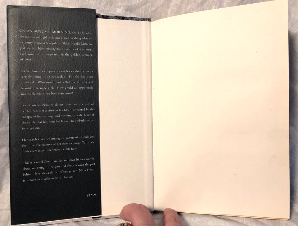 Nicci French The Memory Game 1st/1st 1997 Heinemann Crime