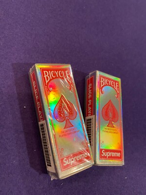2 Packs Supreme x Bicycle Holographic Slice Mini Cards FW23 - New, Free Ship | eBay 2 Packs Supreme x Bicycle Holographic Slice Mini Cards FW23 - New, Free Ship | eBay