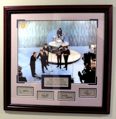 The Beatles on the Ed Sullivan Show - Signed Framed 1964 Photo | eBay