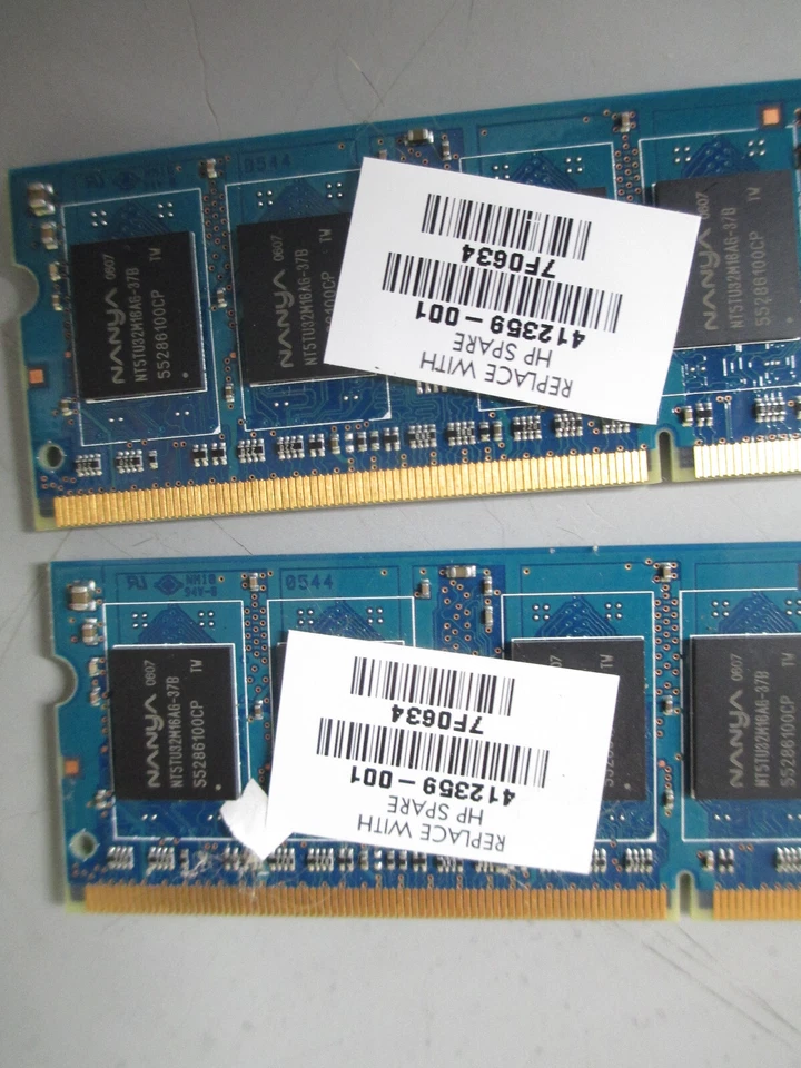 Nanya 1GB (2x512MB) PC2-4200 SODIMM DDR2 DDR-2 533mhz Laptop 200-pin Memory RAM - Image 3 of 3