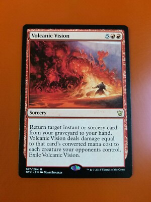 1x Volcanic Vision | Dragons of Tarkir | MTG Magic Cards | eBay